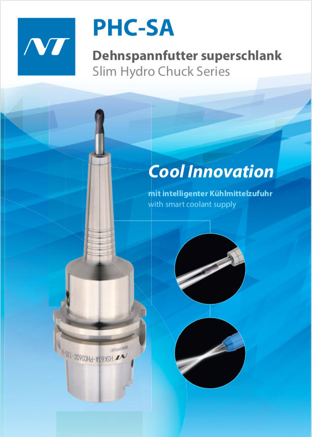 Nuevo catálogo de accesorios NT Slim Hydro Chuck Series PHC-SA 1